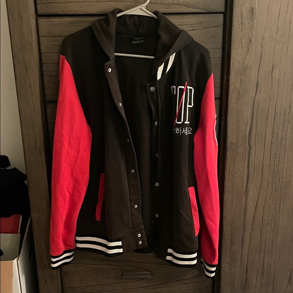 Black and Red Bomber Jacket